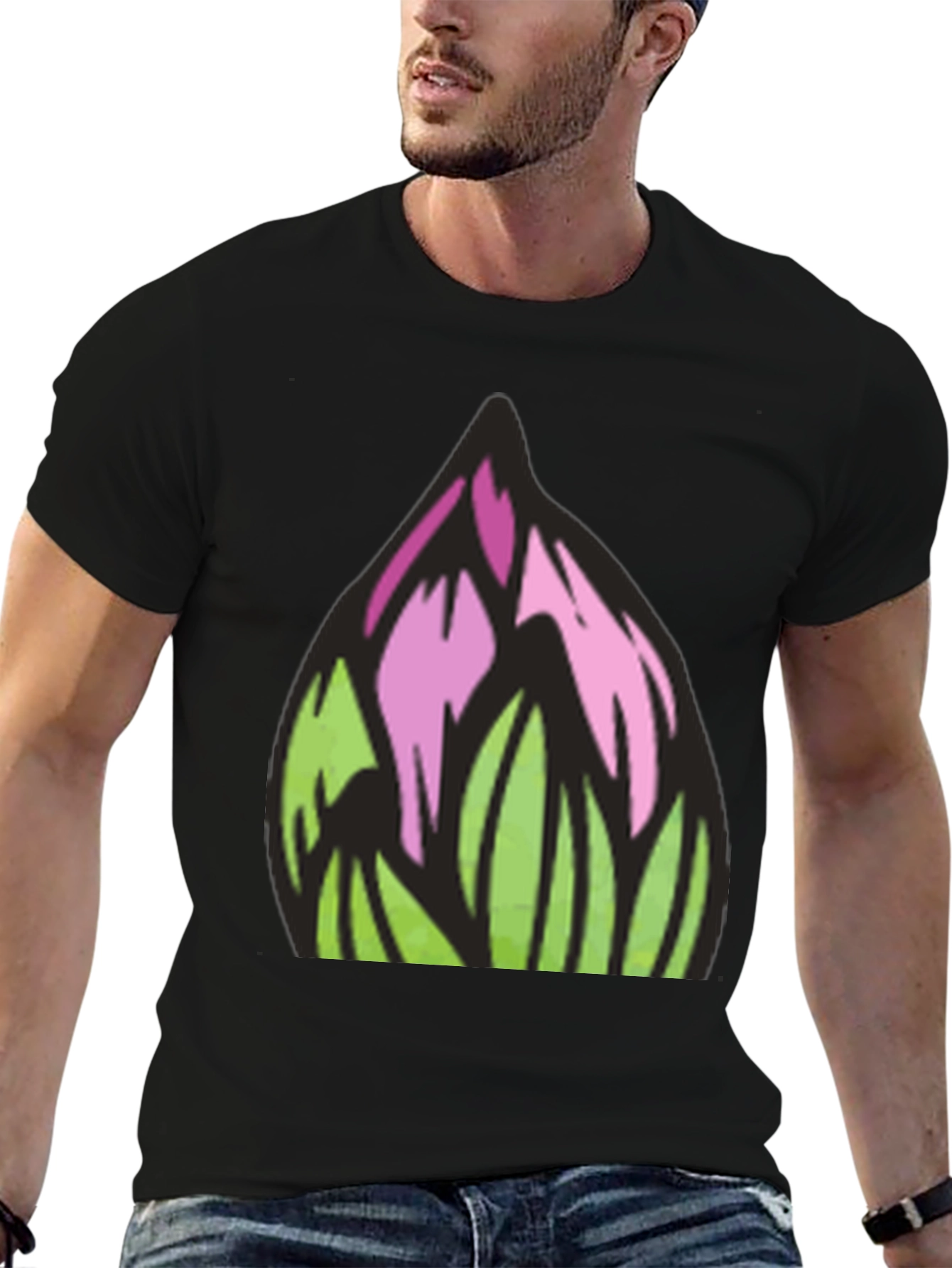 Floral Art Graphic Tee - Modern Streetwear