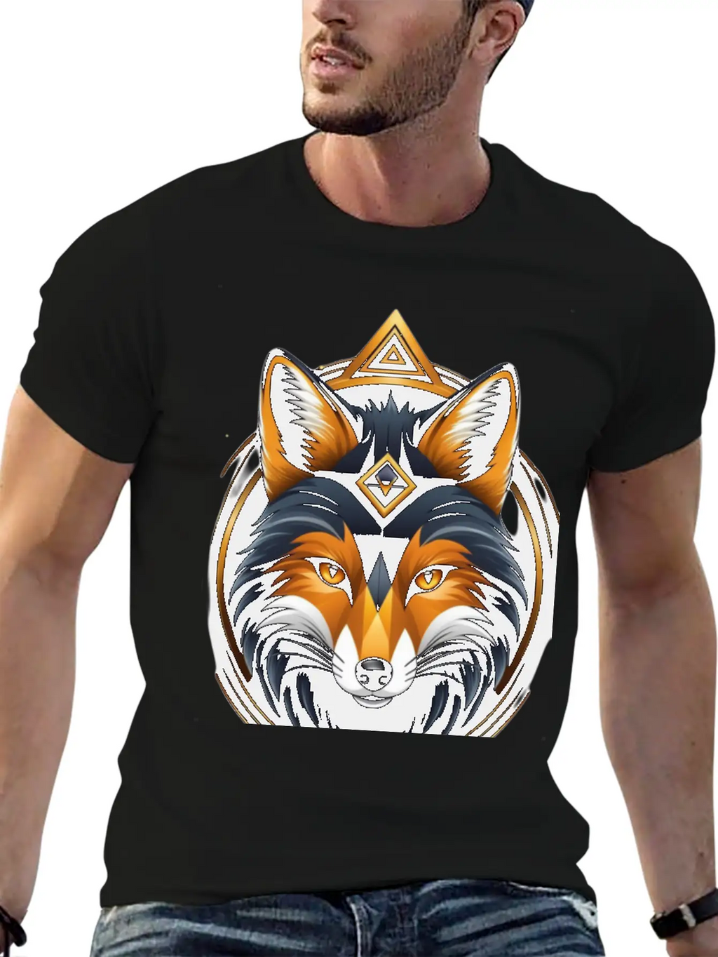 Hacker Fox Unisex Casual T-Shirt – Clean Design For Daily Comfort