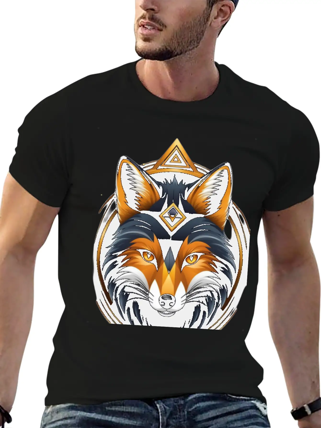 Hacker Fox Unisex Casual T-Shirt – Clean Design For Daily Comfort