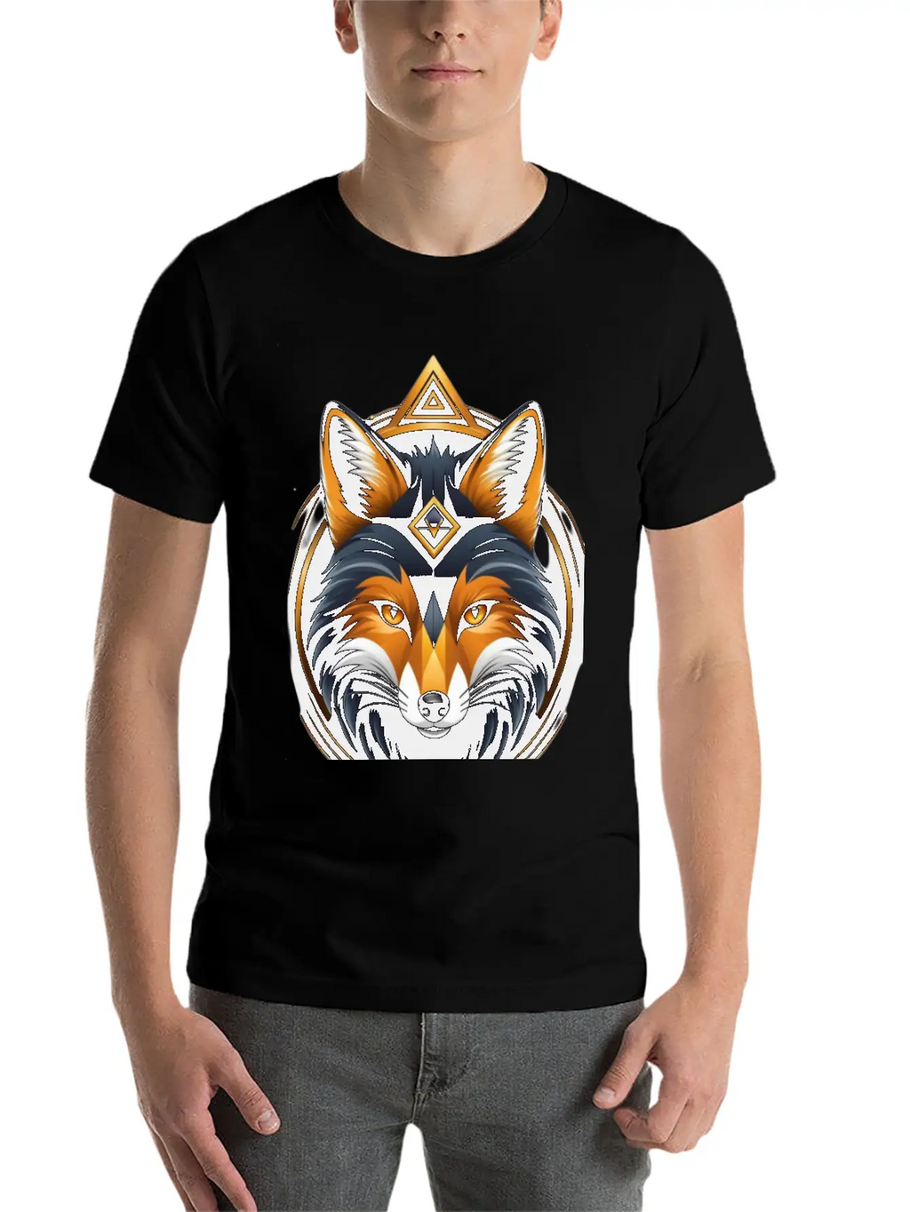 Hacker Fox Unisex Casual T-Shirt – Clean Design For Daily Comfort