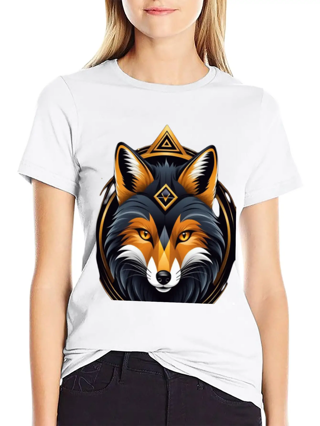 Hacker Fox Unisex Casual T-Shirt – Clean Design For Daily Comfort