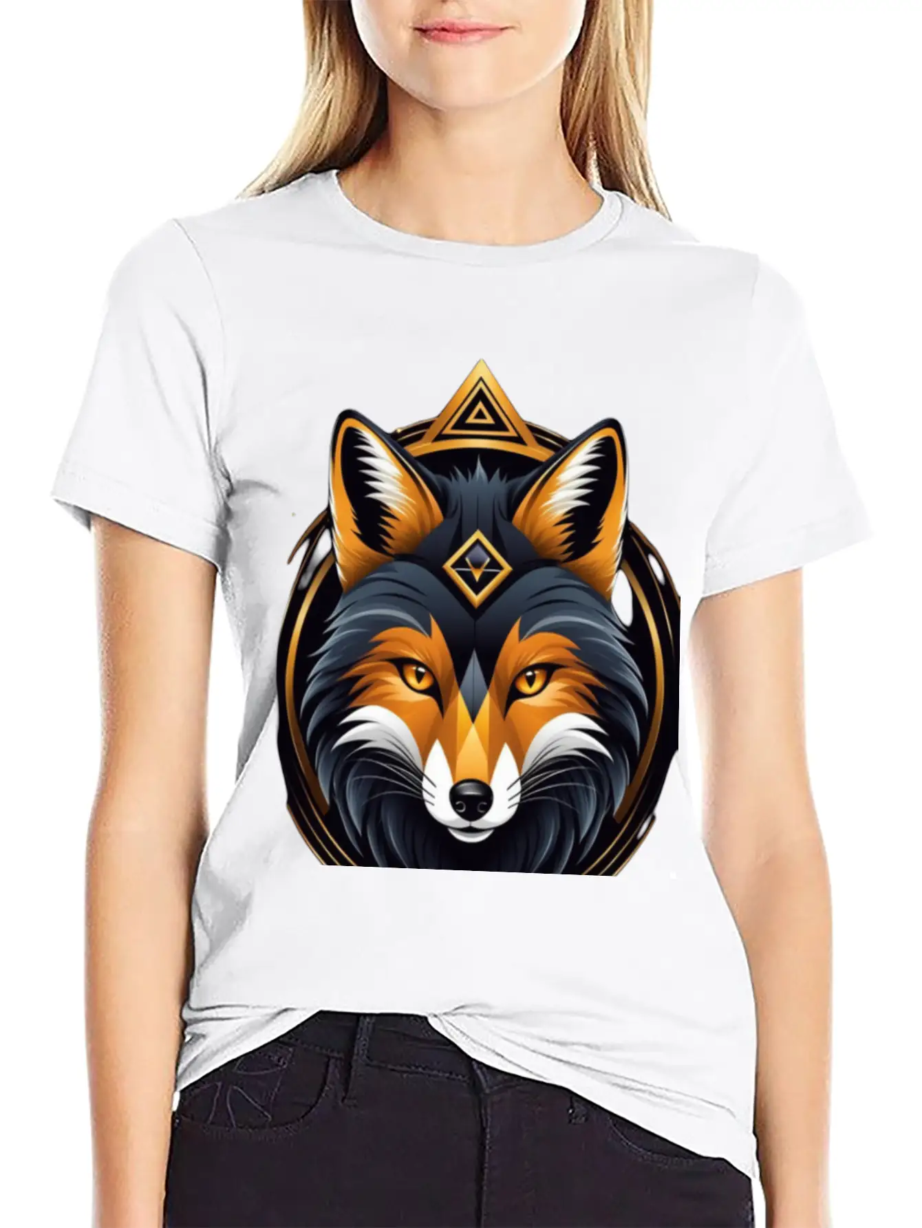 Hacker Fox Unisex Casual T-Shirt – Clean Design For Daily Comfort