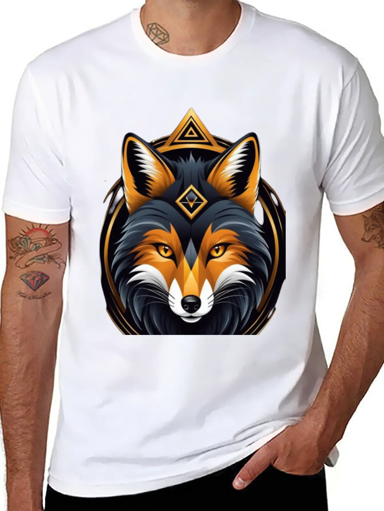 Hacker Fox Unisex Casual T-Shirt – Clean Design For Daily Comfort