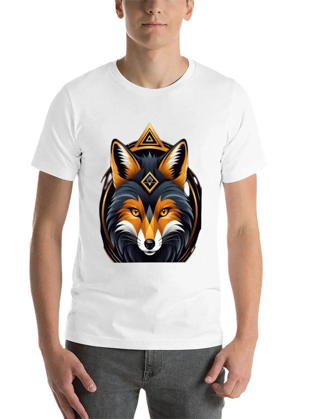 Hacker Fox Unisex Casual T-Shirt – Clean Design For Daily Comfort