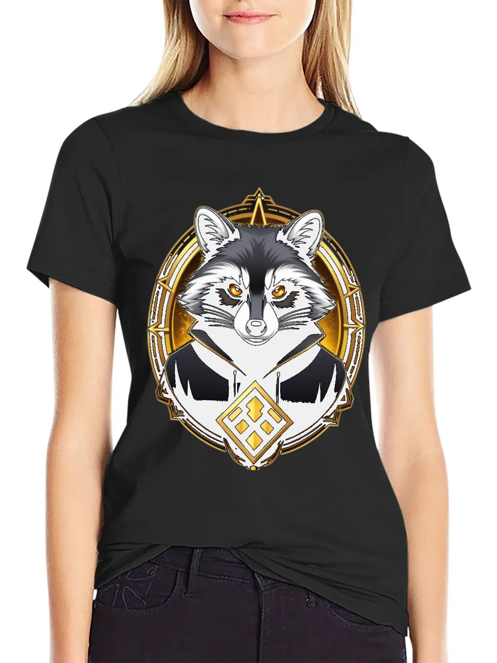 Hacker Racoon Stylish Everyday T-Shirt – Unisex Basic Cotton Tee