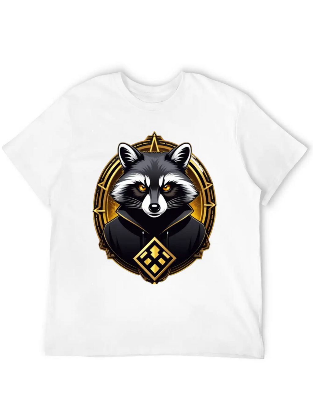 Hacker Racoon Stylish Everyday T-Shirt – Unisex Basic Cotton Tee