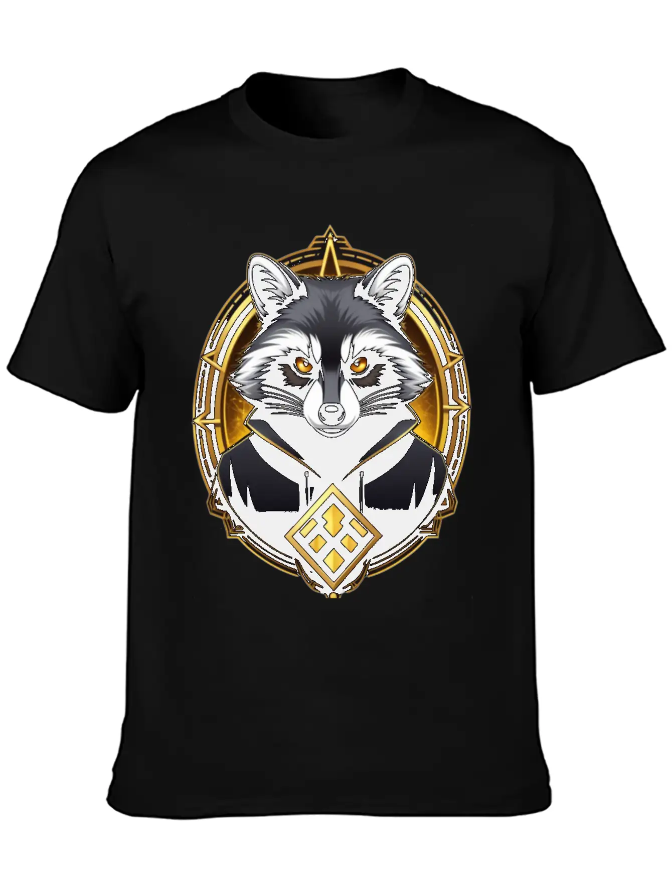 Hacker Racoon Stylish Everyday T-Shirt – Unisex Basic Cotton Tee
