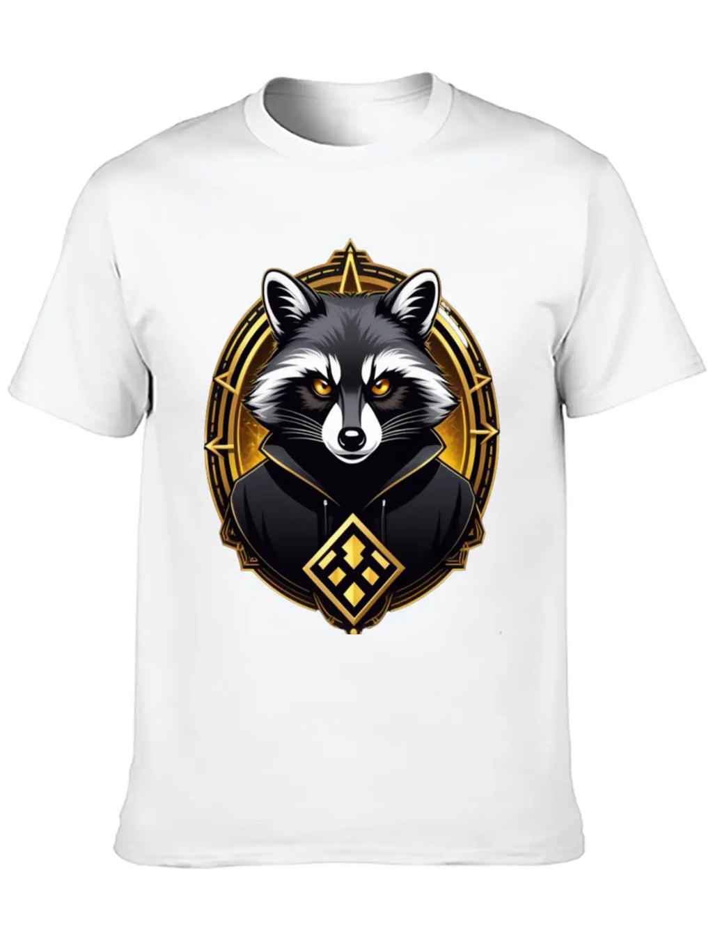 Hacker Racoon Stylish Everyday T-Shirt – Unisex Basic Cotton Tee