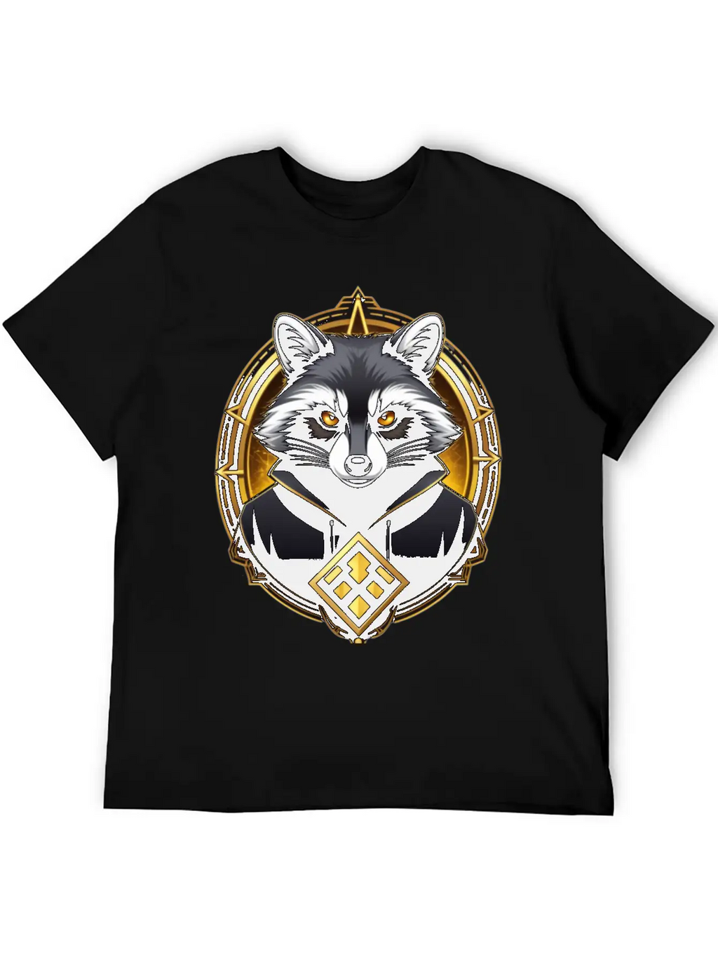 Hacker Racoon Stylish Everyday T-Shirt – Unisex Basic Cotton Tee