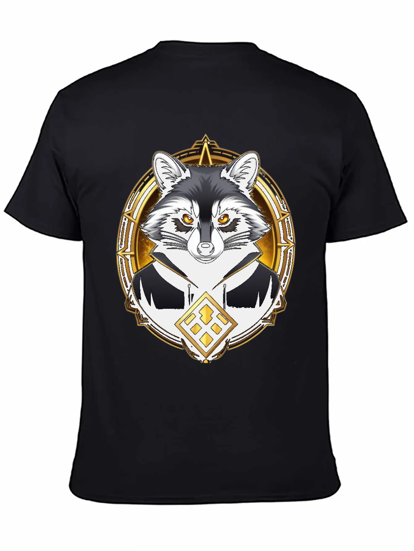 Hacker Racoon Stylish Everyday T-Shirt – Unisex Basic Cotton Tee