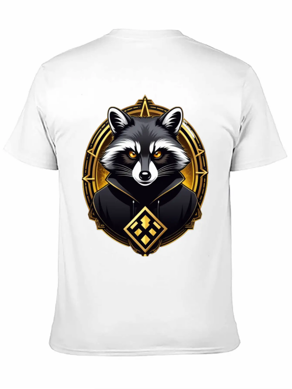Hacker Racoon Stylish Everyday T-Shirt – Unisex Basic Cotton Tee
