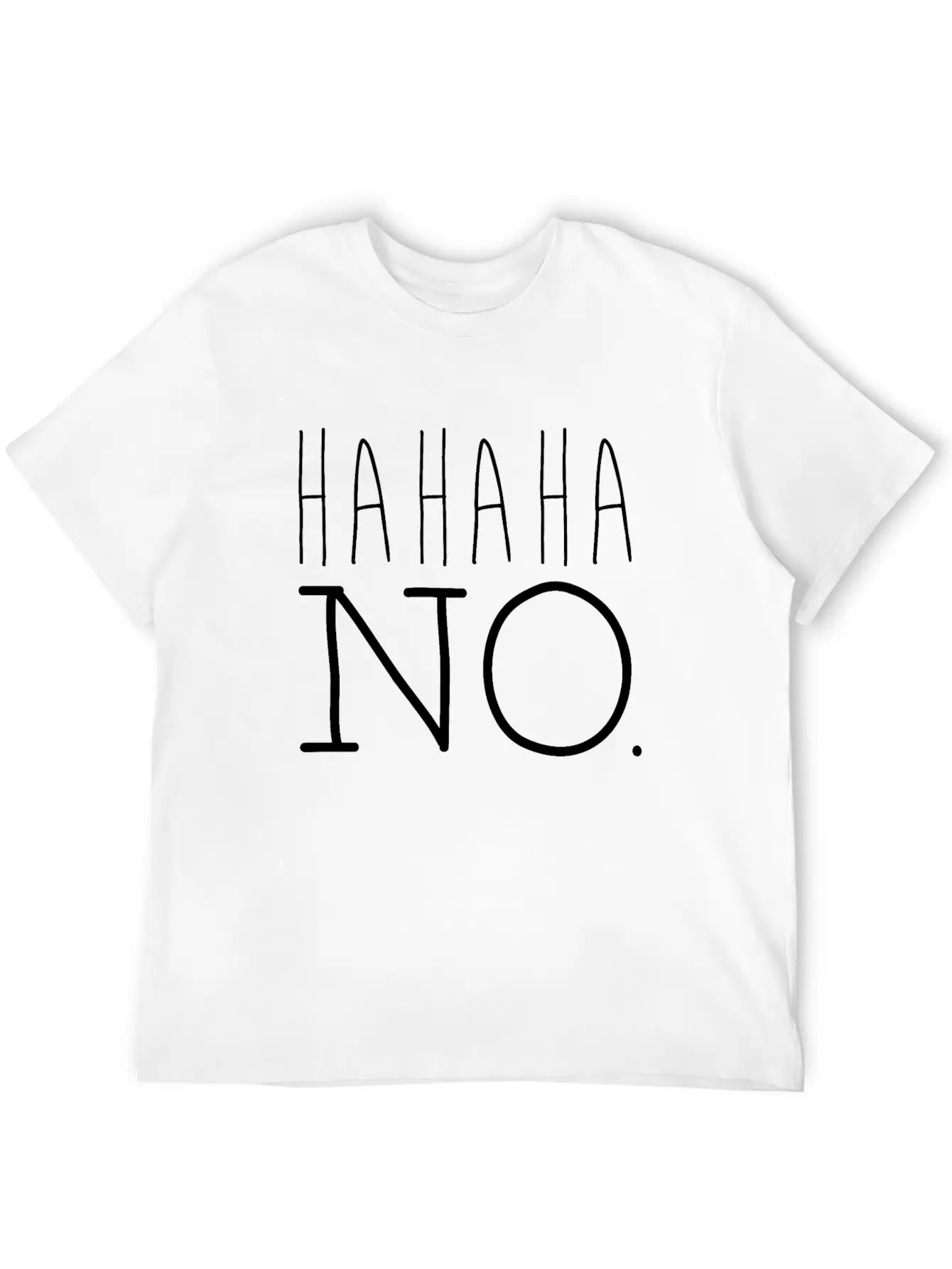 Hahaha Essential Cotton Tee For Daily Outfits – Unisex Style