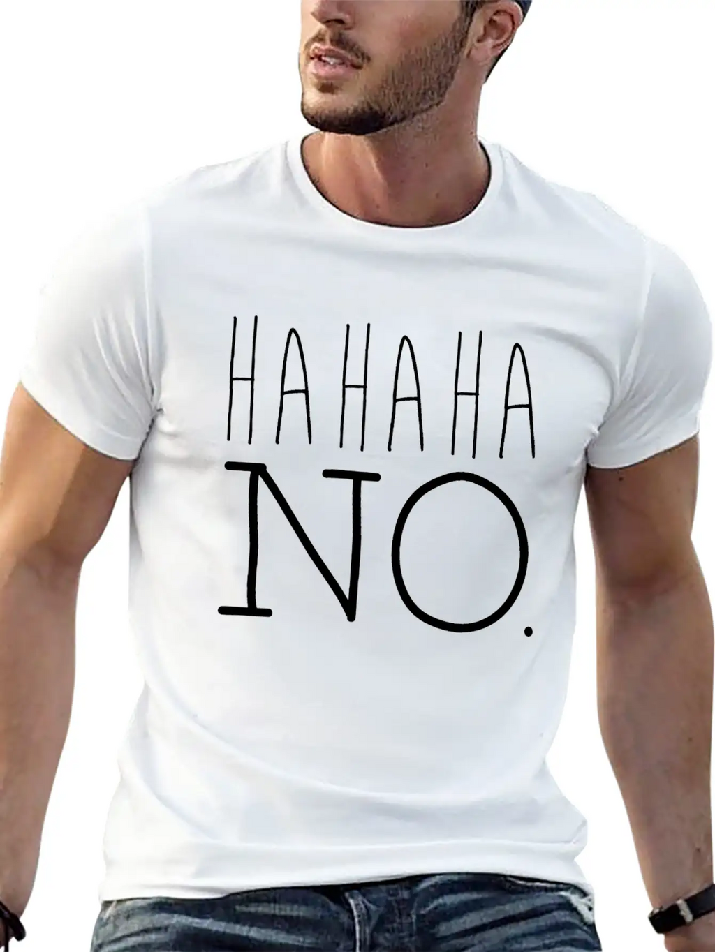Hahaha Essential Cotton Tee For Daily Outfits – Unisex Style