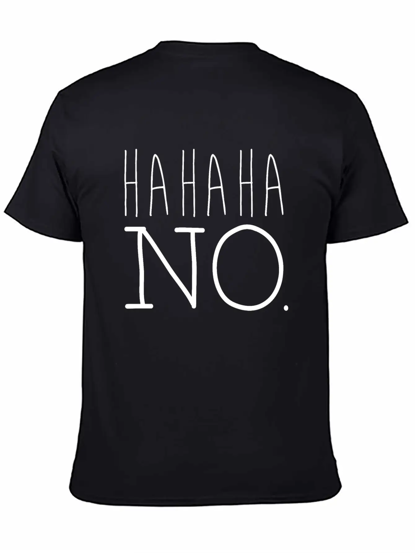 Hahaha Essential Cotton Tee For Daily Outfits – Unisex Style