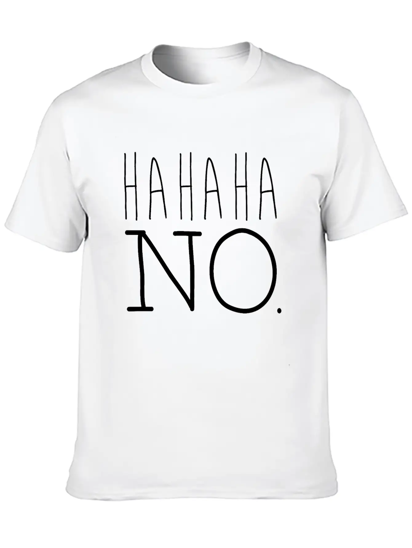 Hahaha Essential Cotton Tee For Daily Outfits – Unisex Style
