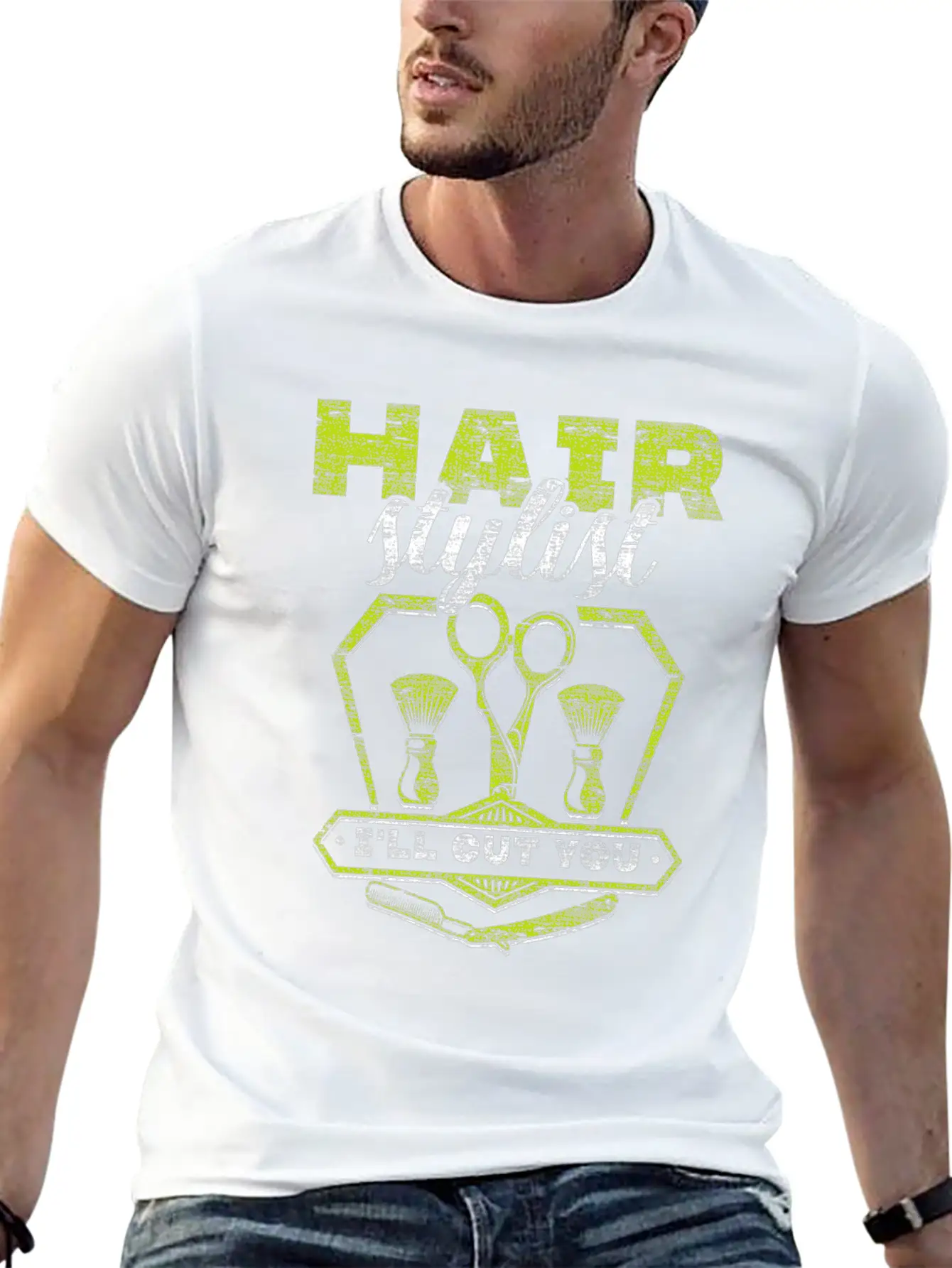 Hair Stylist Unisex Short Sleeve Soft Cotton T-Shirt – Casual Everyday Wear