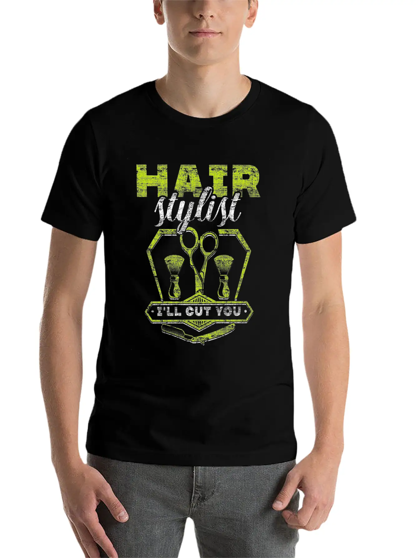 Hair Stylist Unisex Short Sleeve Soft Cotton T-Shirt – Casual Everyday Wear
