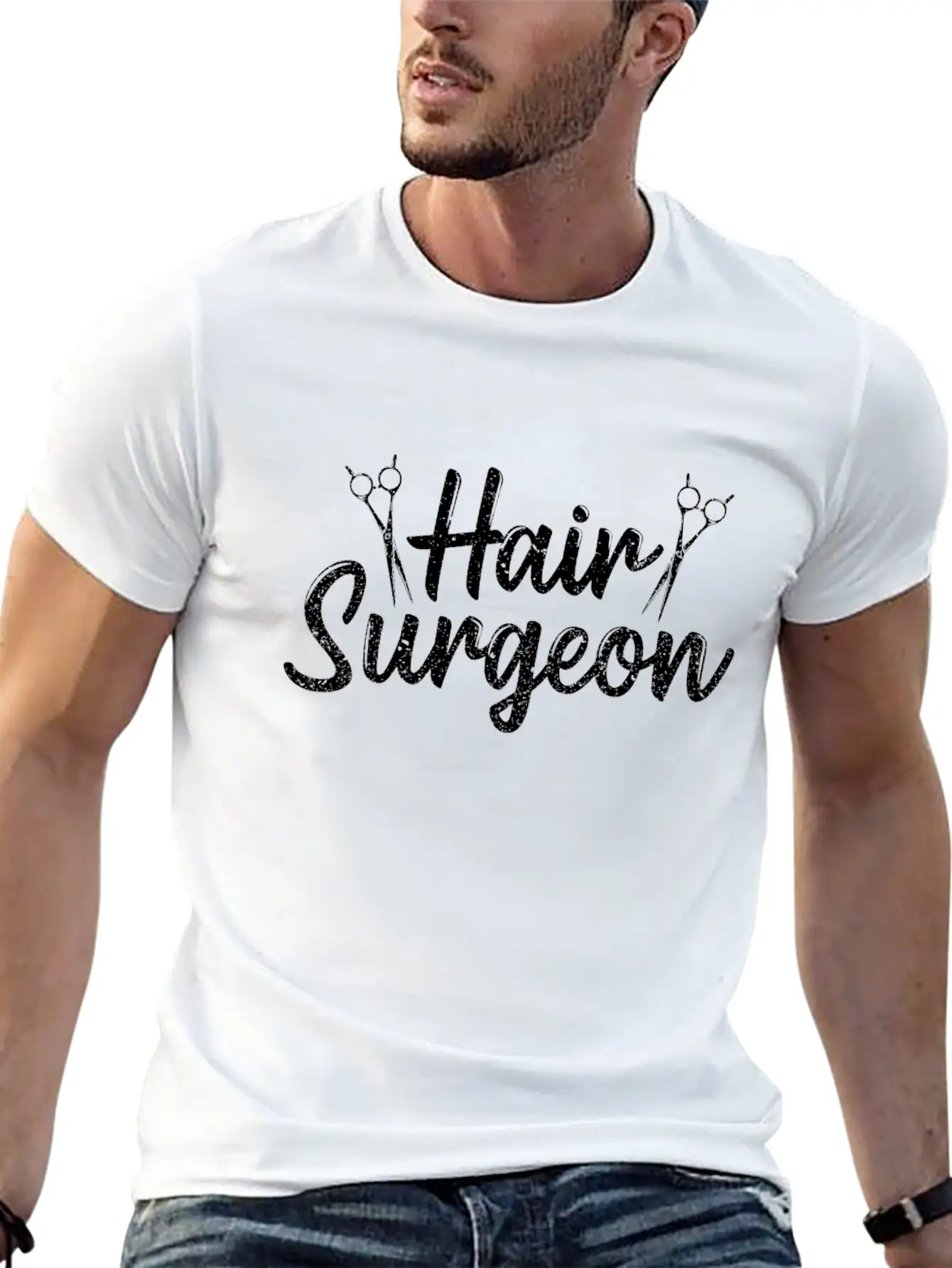 Hair Surgeon Hairdresser Hairdressing Hairstylist Unisex Casual T-Shirt – Clean Design For Daily Comfort