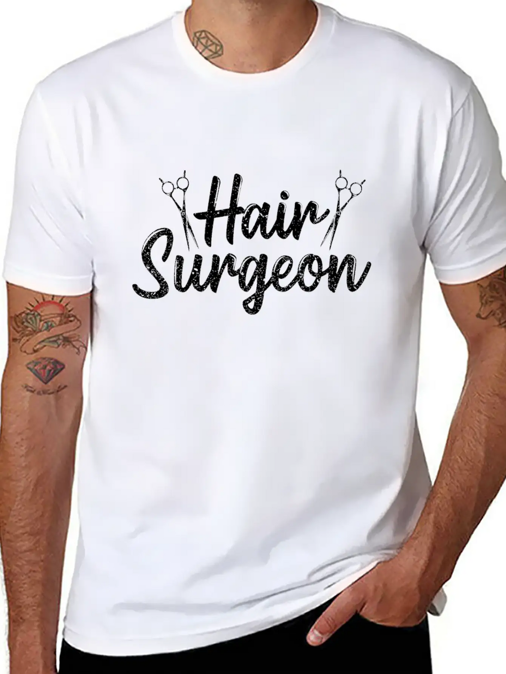 Hair Surgeon Hairdresser Hairdressing Hairstylist Unisex Casual T-Shirt – Clean Design For Daily Comfort