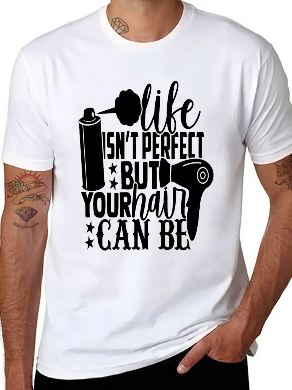 Hairdresser Accessories Unisex Casual T-Shirt – Clean Design For Daily Comfort