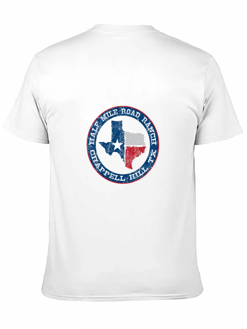 Half Mile Road Ranch Chappell Hill Texas Unisex Short Sleeve Soft Cotton T-Shirt – Casual Everyday Wear