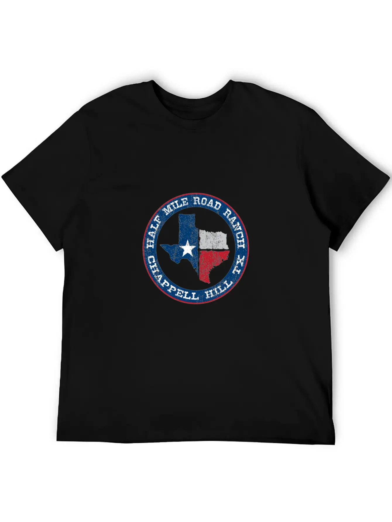 Half Mile Road Ranch Chappell Hill Texas Unisex Short Sleeve Soft Cotton T-Shirt – Casual Everyday Wear