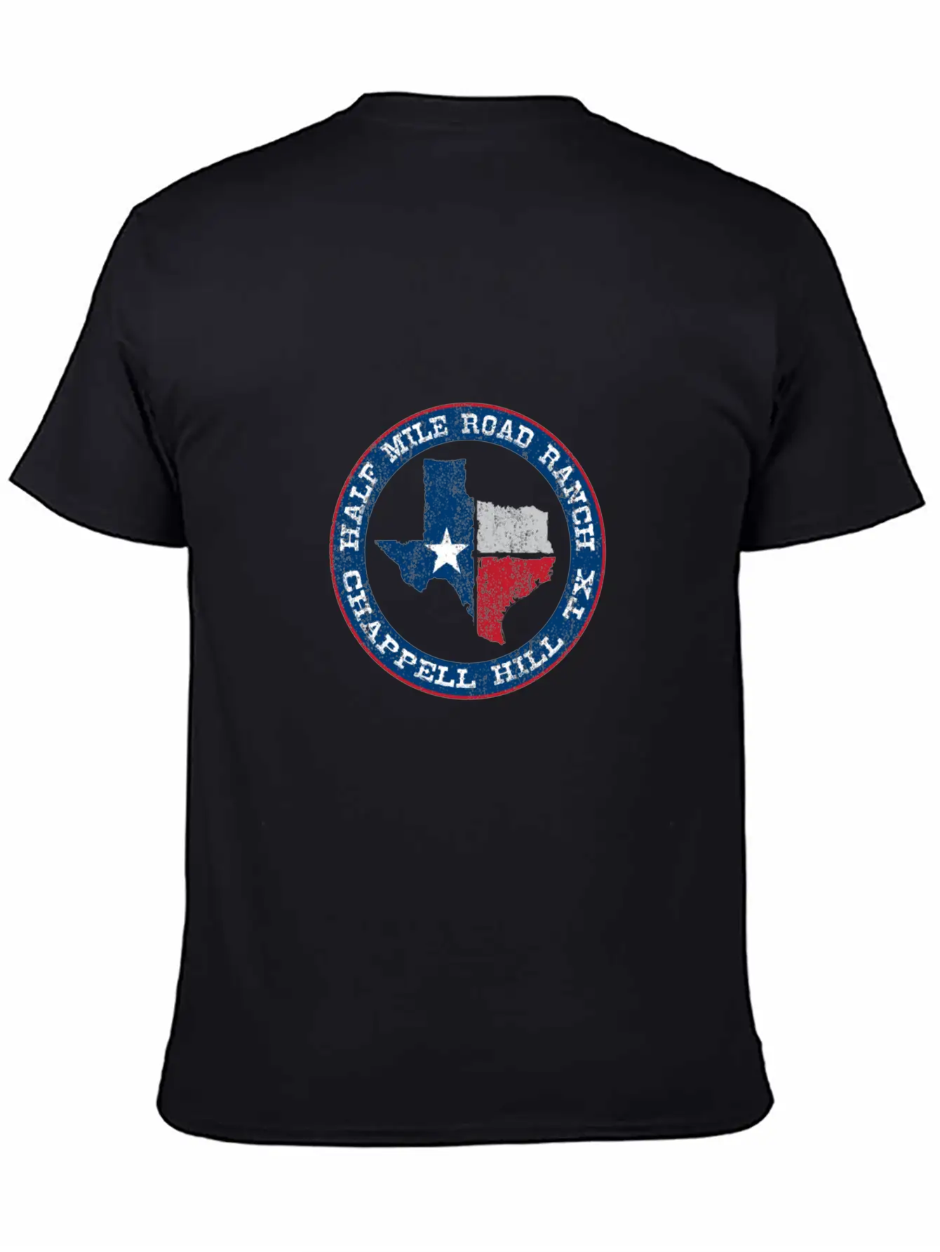 Half Mile Road Ranch Chappell Hill Texas Unisex Short Sleeve Soft Cotton T-Shirt – Casual Everyday Wear