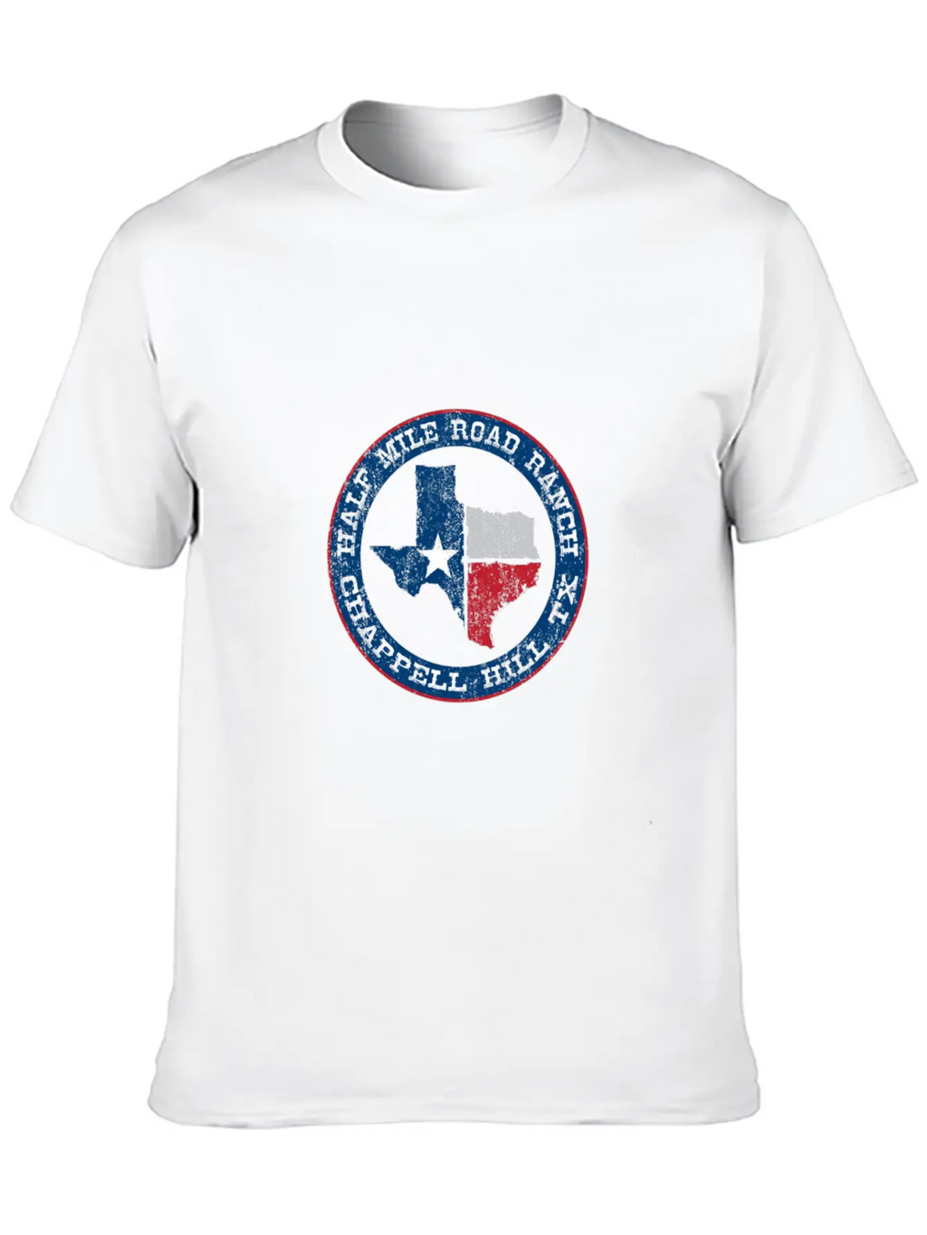 Half Mile Road Ranch Chappell Hill Texas Unisex Short Sleeve Soft Cotton T-Shirt – Casual Everyday Wear