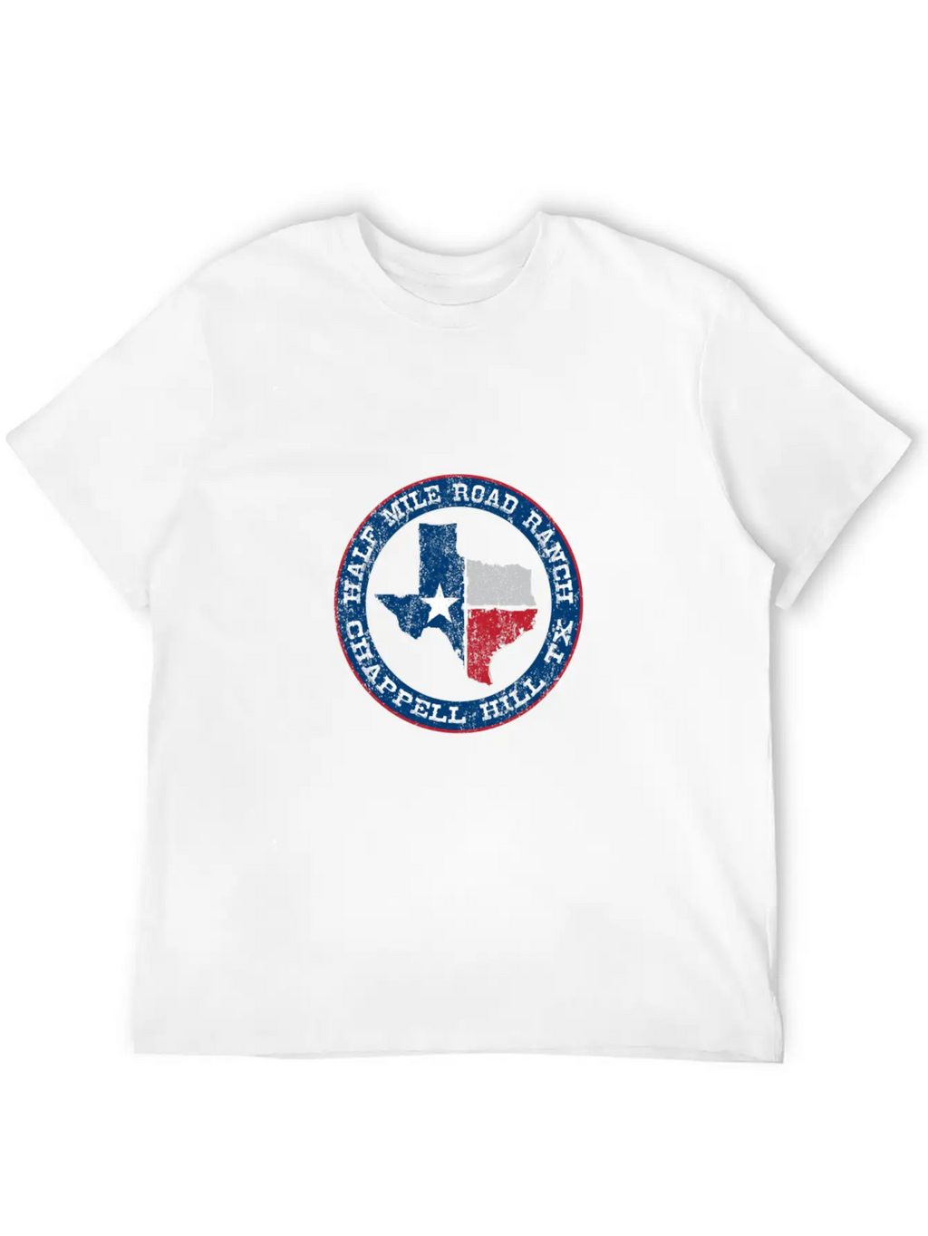 Half Mile Road Ranch Chappell Hill Texas Unisex Short Sleeve Soft Cotton T-Shirt – Casual Everyday Wear