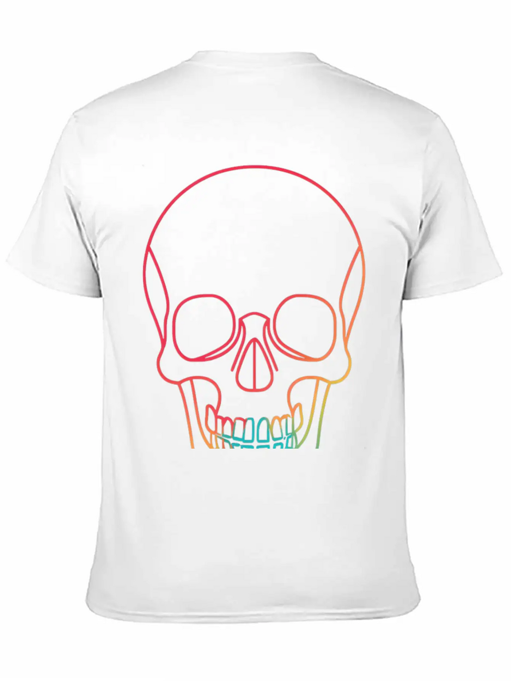 Halloweeen NEON SKULL Essential Cotton Tee For Daily Outfits – Unisex Style