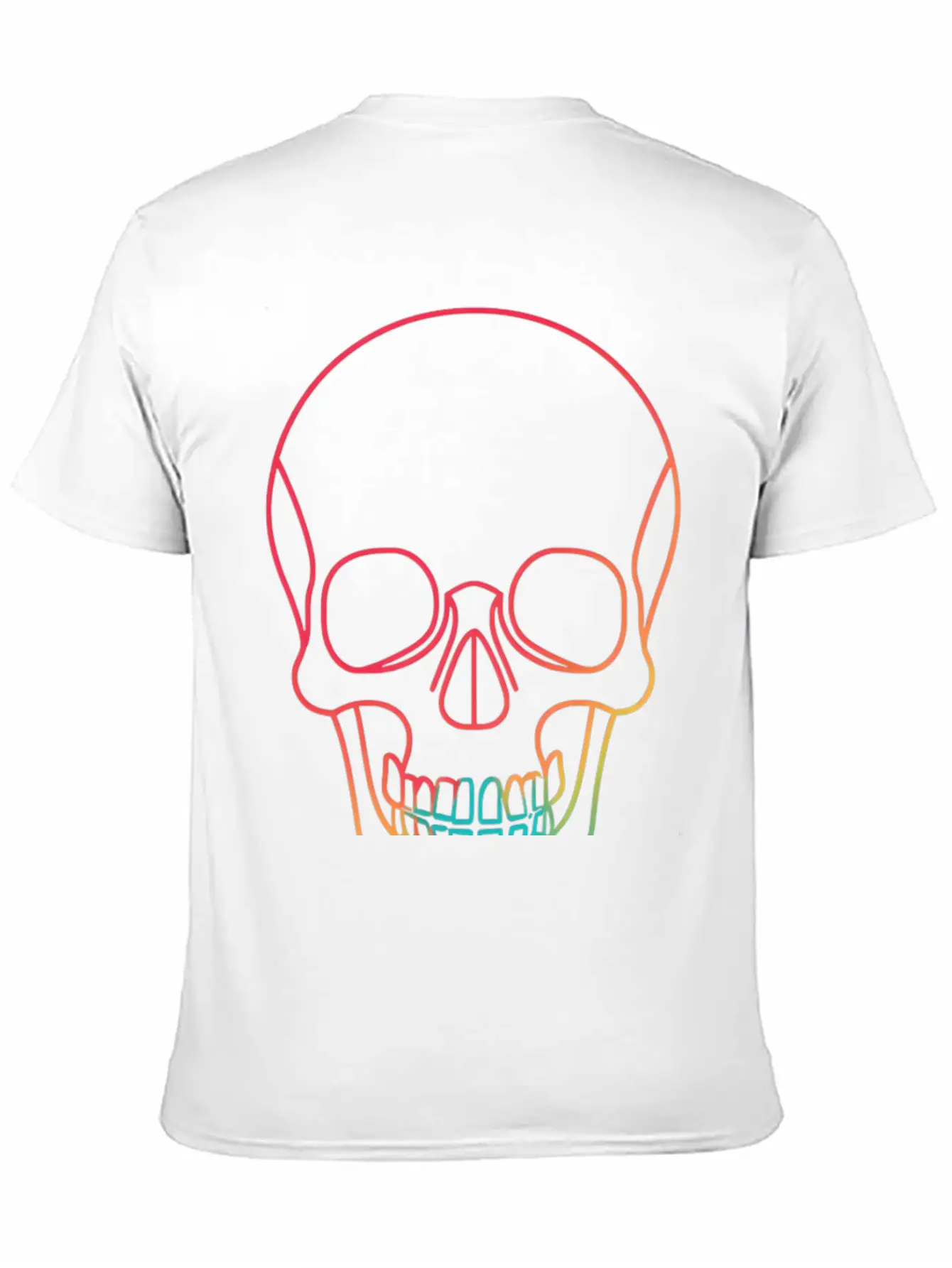 Halloweeen NEON SKULL Essential Cotton Tee For Daily Outfits – Unisex Style