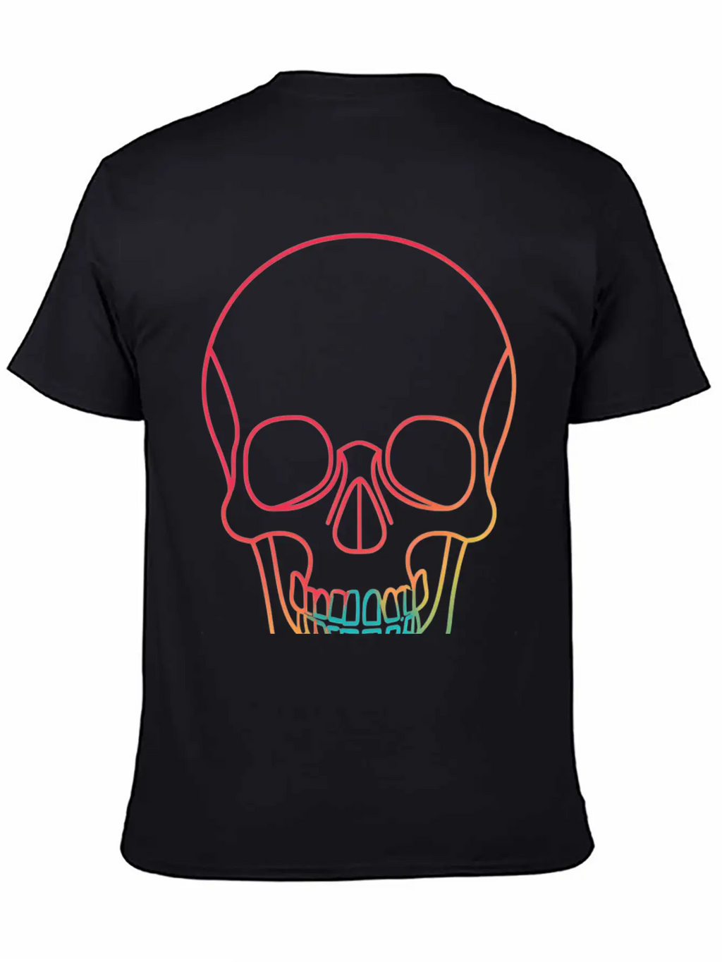 Halloweeen NEON SKULL Essential Cotton Tee For Daily Outfits – Unisex Style