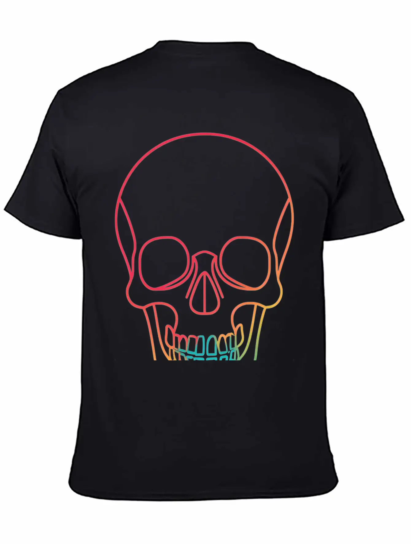 Halloweeen NEON SKULL Essential Cotton Tee For Daily Outfits – Unisex Style