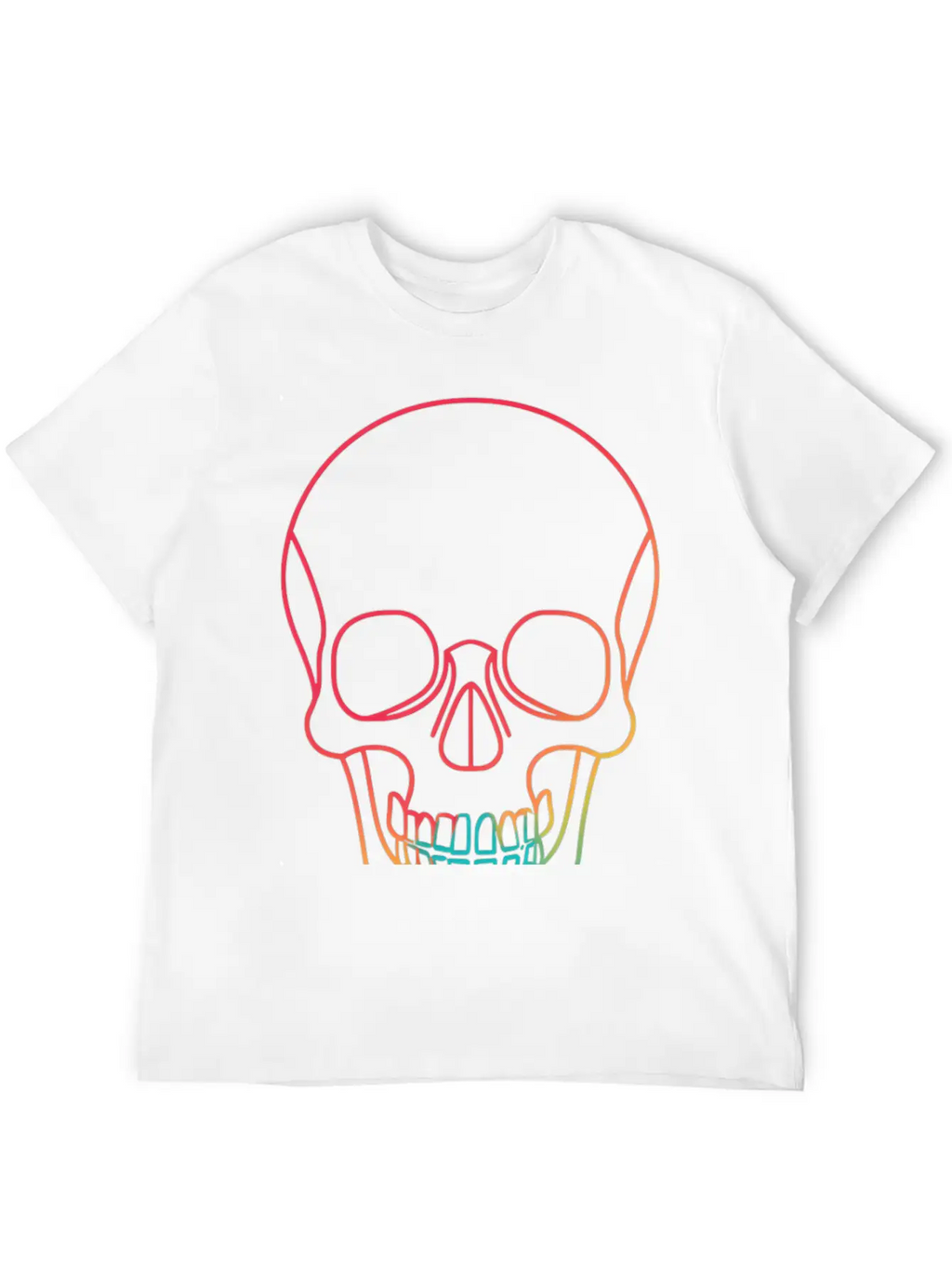 Halloweeen NEON SKULL Essential Cotton Tee For Daily Outfits – Unisex Style