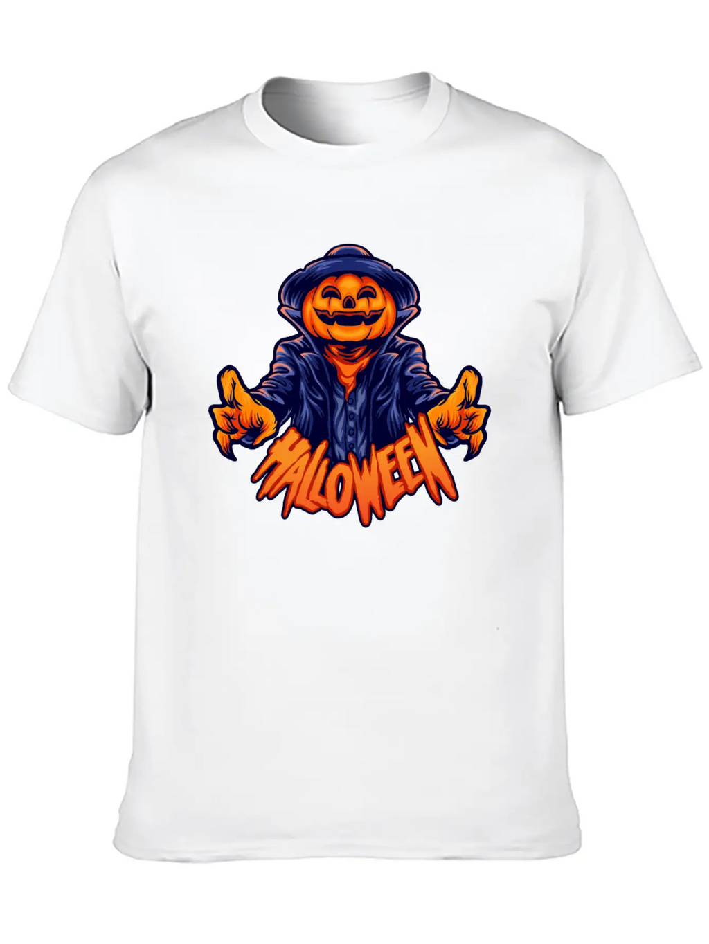 Halloween Character Jack O Lantern Unisex Casual T-Shirt – Clean Design For Daily Comfort