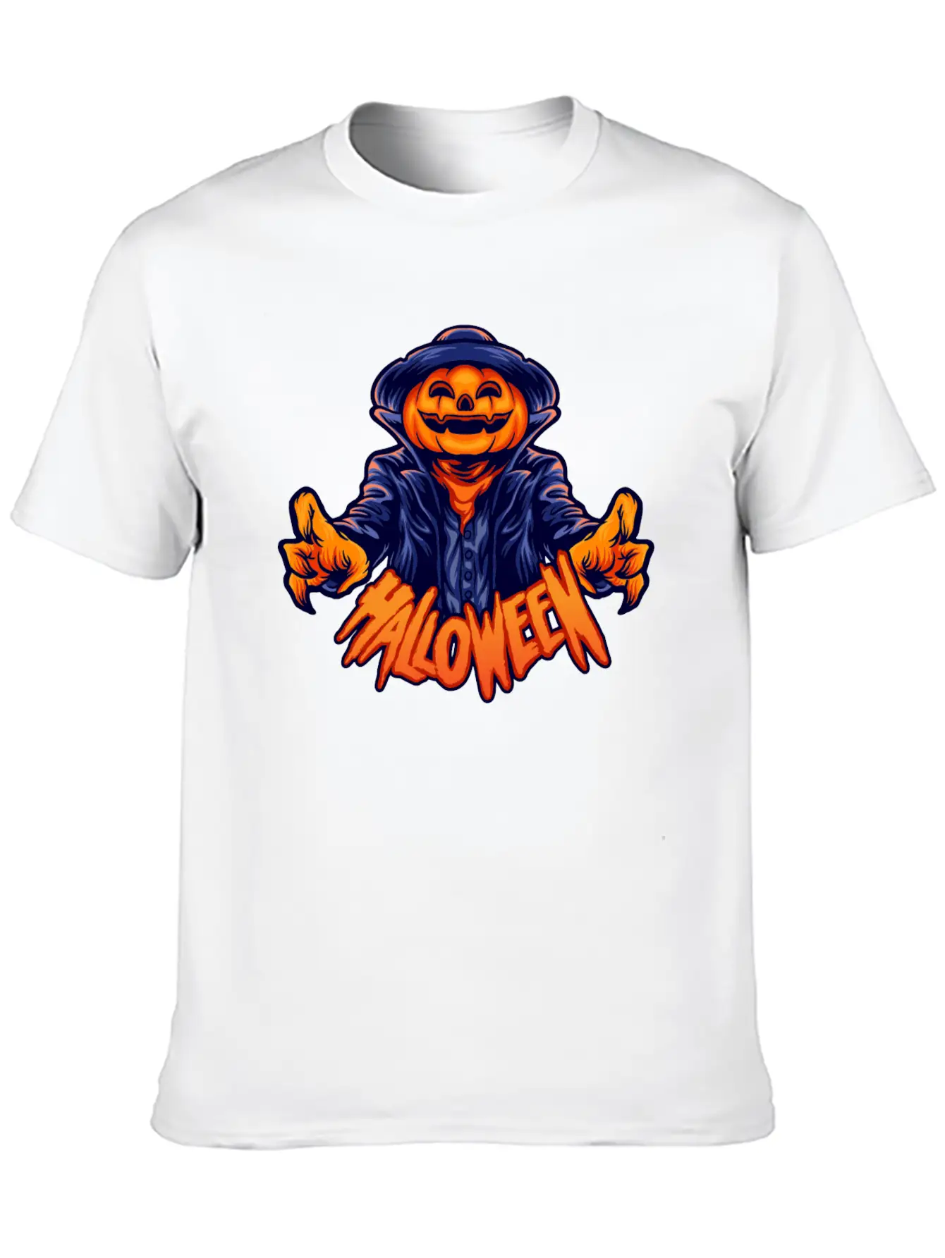 Halloween Character Jack O Lantern Unisex Casual T-Shirt – Clean Design For Daily Comfort