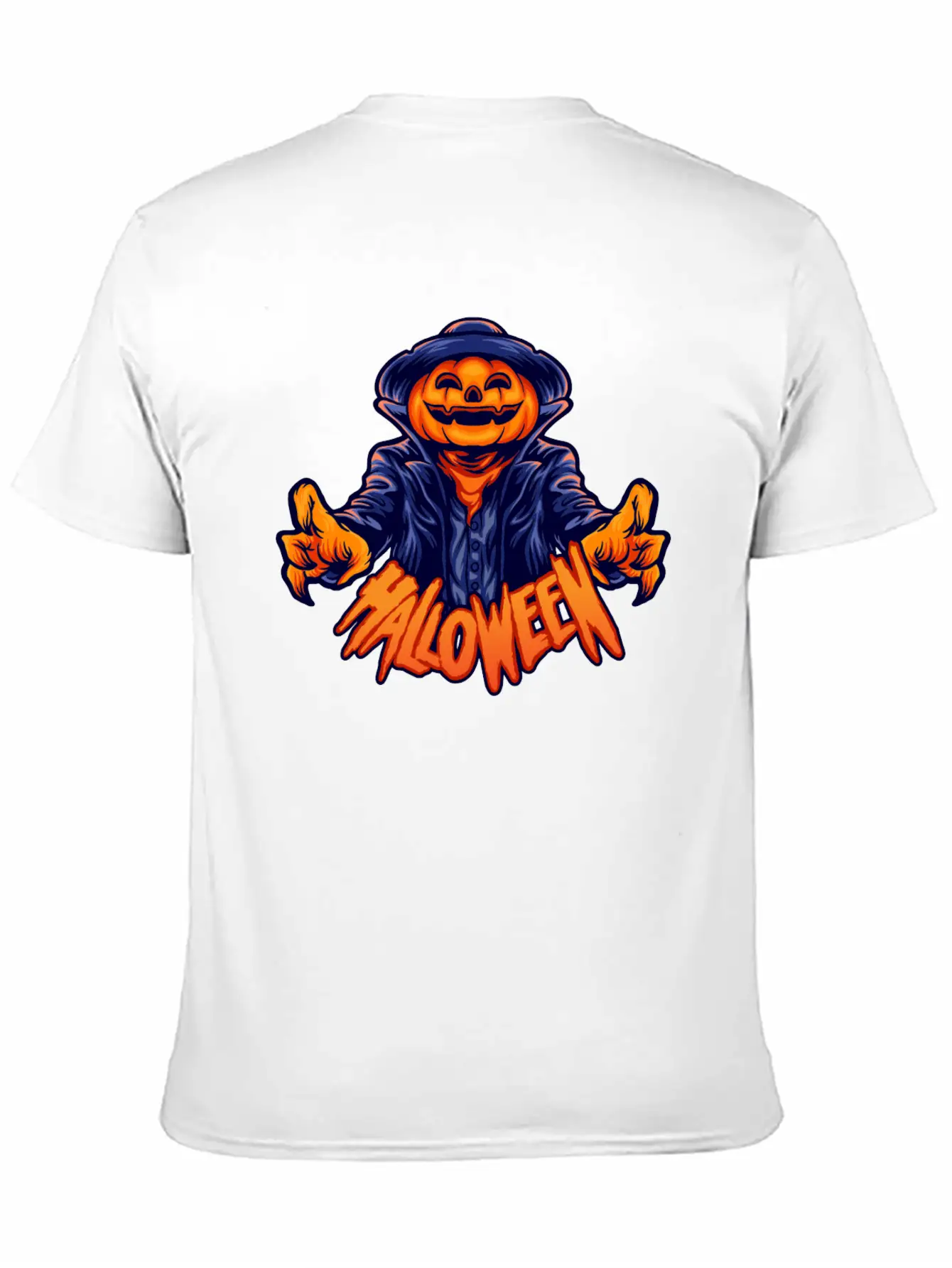 Halloween Character Jack O Lantern Unisex Casual T-Shirt – Clean Design For Daily Comfort