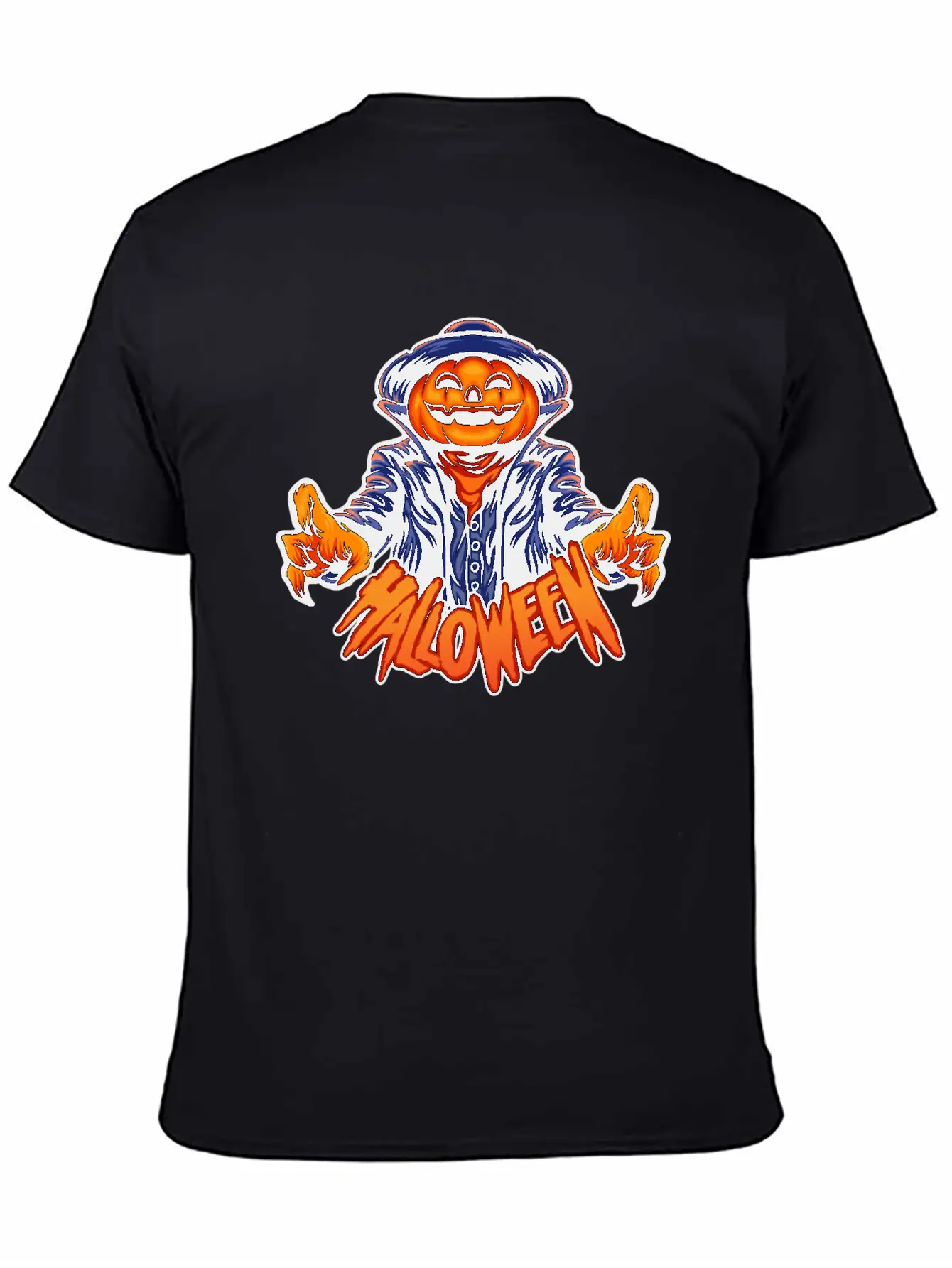 Halloween Character Jack O Lantern Unisex Casual T-Shirt – Clean Design For Daily Comfort