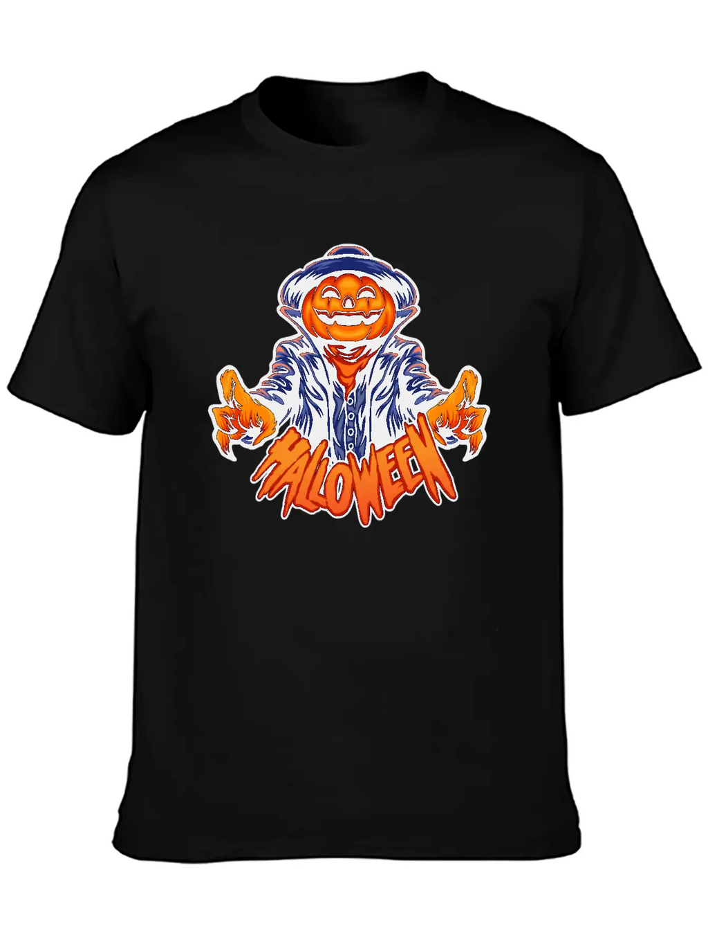 Halloween Character Jack O Lantern Unisex Casual T-Shirt – Clean Design For Daily Comfort