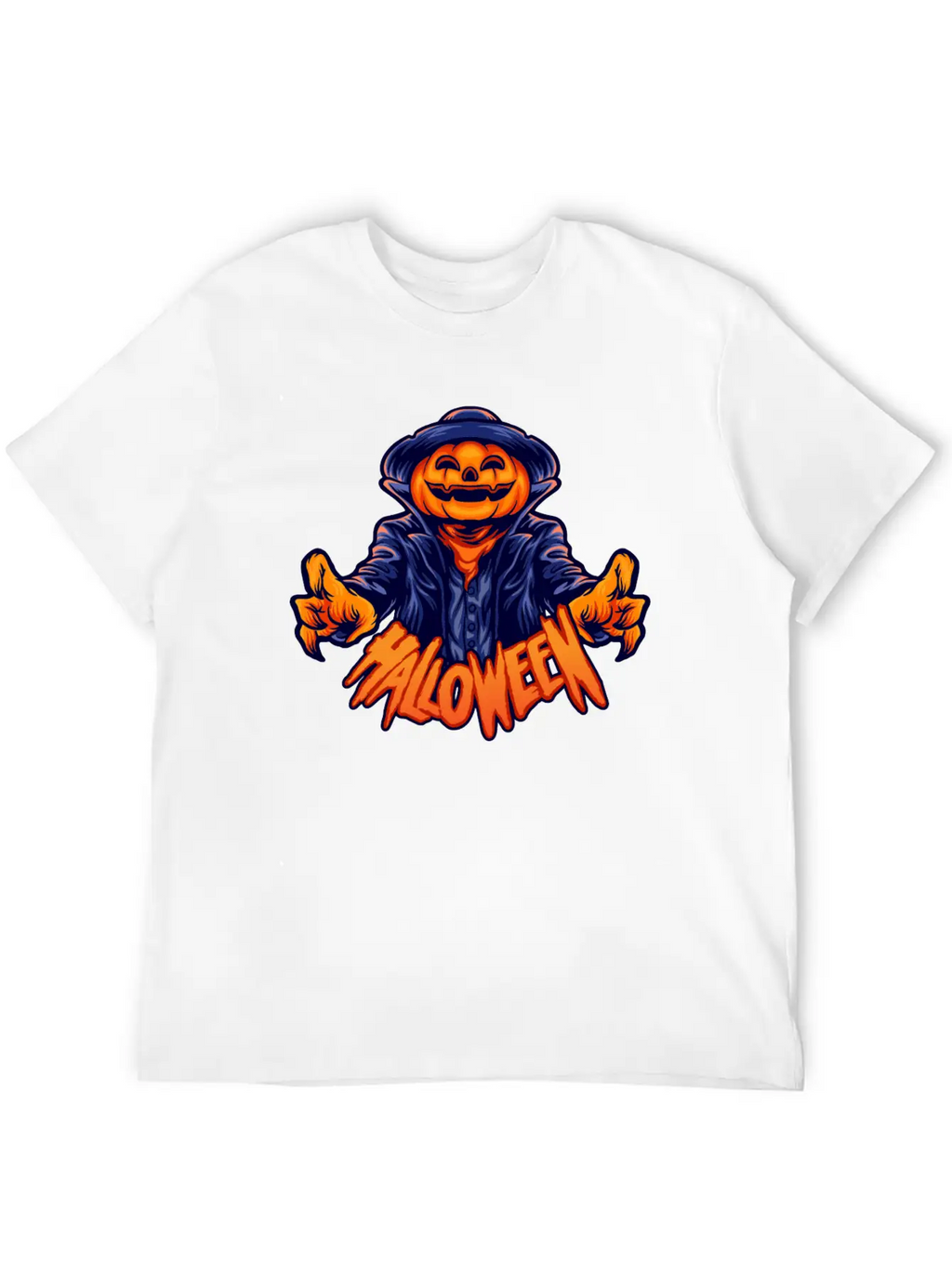 Halloween Character Jack O Lantern Unisex Casual T-Shirt – Clean Design For Daily Comfort