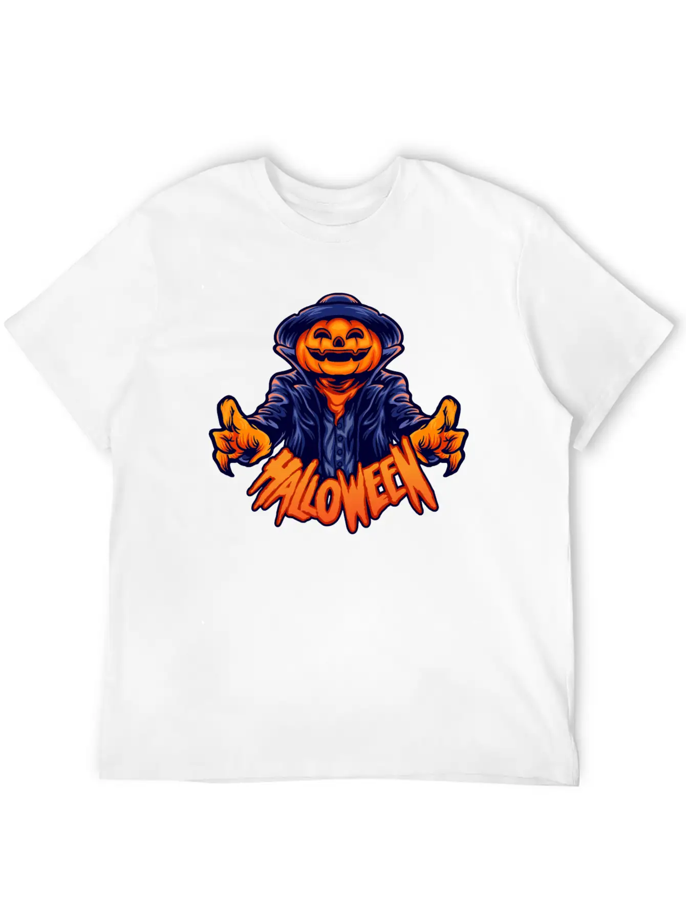 Halloween Character Jack O Lantern Unisex Casual T-Shirt – Clean Design For Daily Comfort