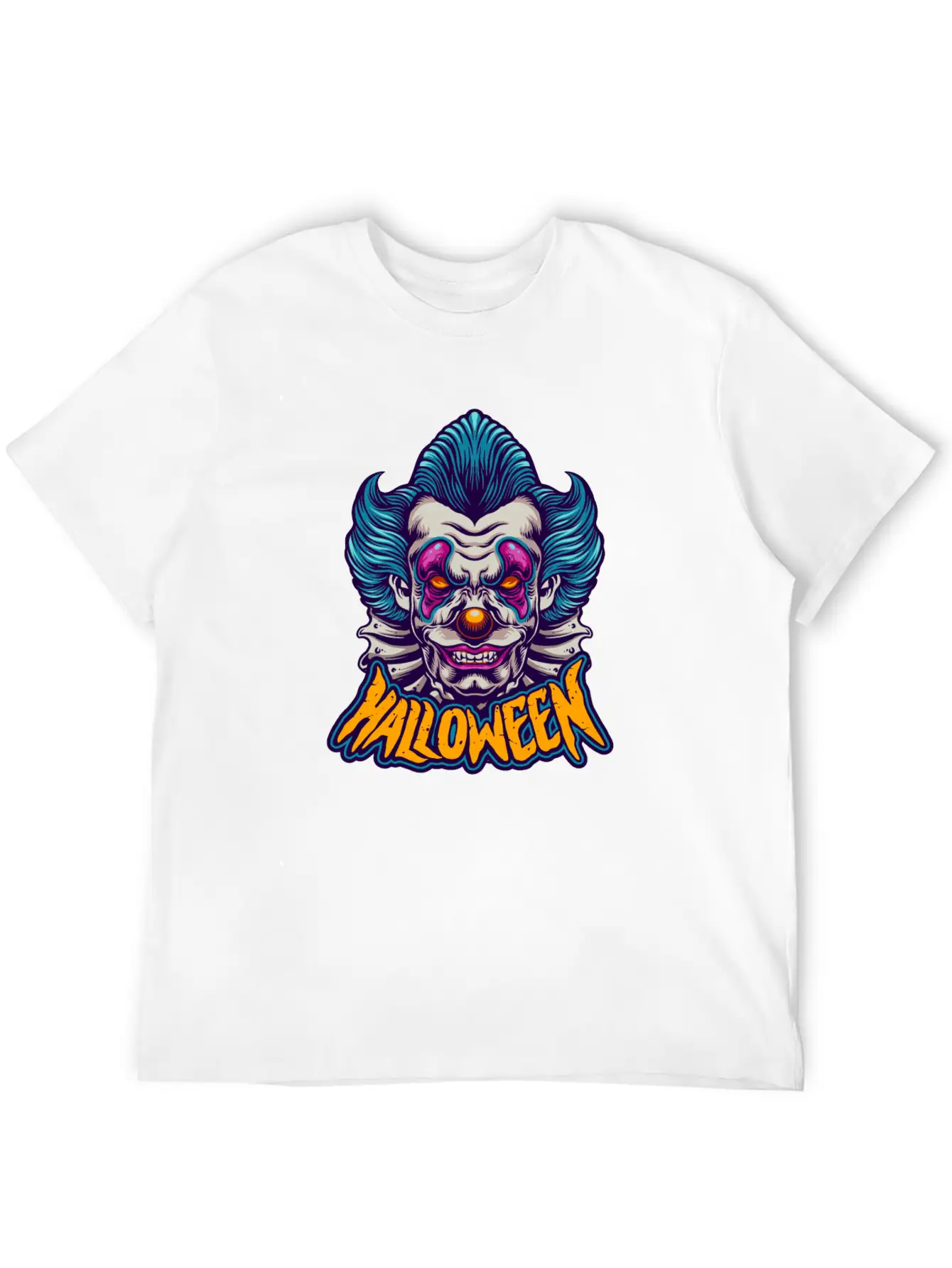 Halloween Character Scary Clown Breathable Soft Cotton T-Shirt – Timeless Casual Look