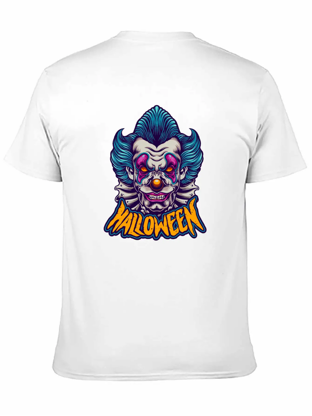 Halloween Character Scary Clown Breathable Soft Cotton T-Shirt – Timeless Casual Look