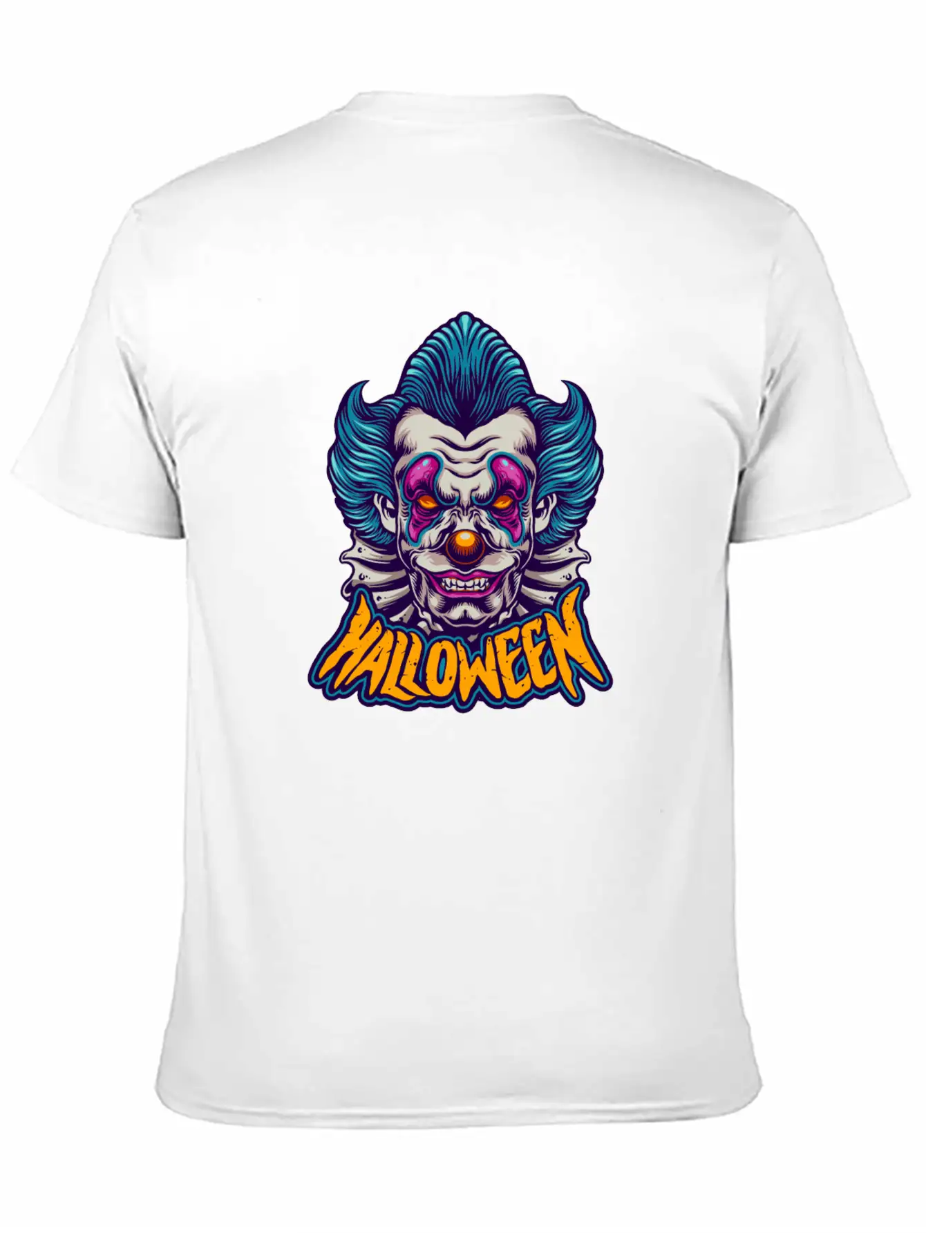 Halloween Character Scary Clown Breathable Soft Cotton T-Shirt – Timeless Casual Look