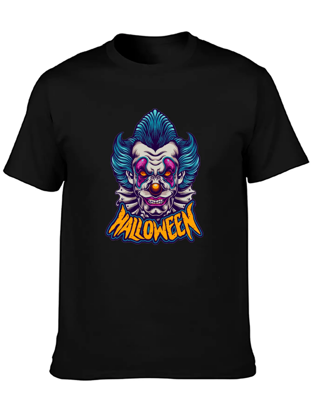 Halloween Character Scary Clown Breathable Soft Cotton T-Shirt – Timeless Casual Look