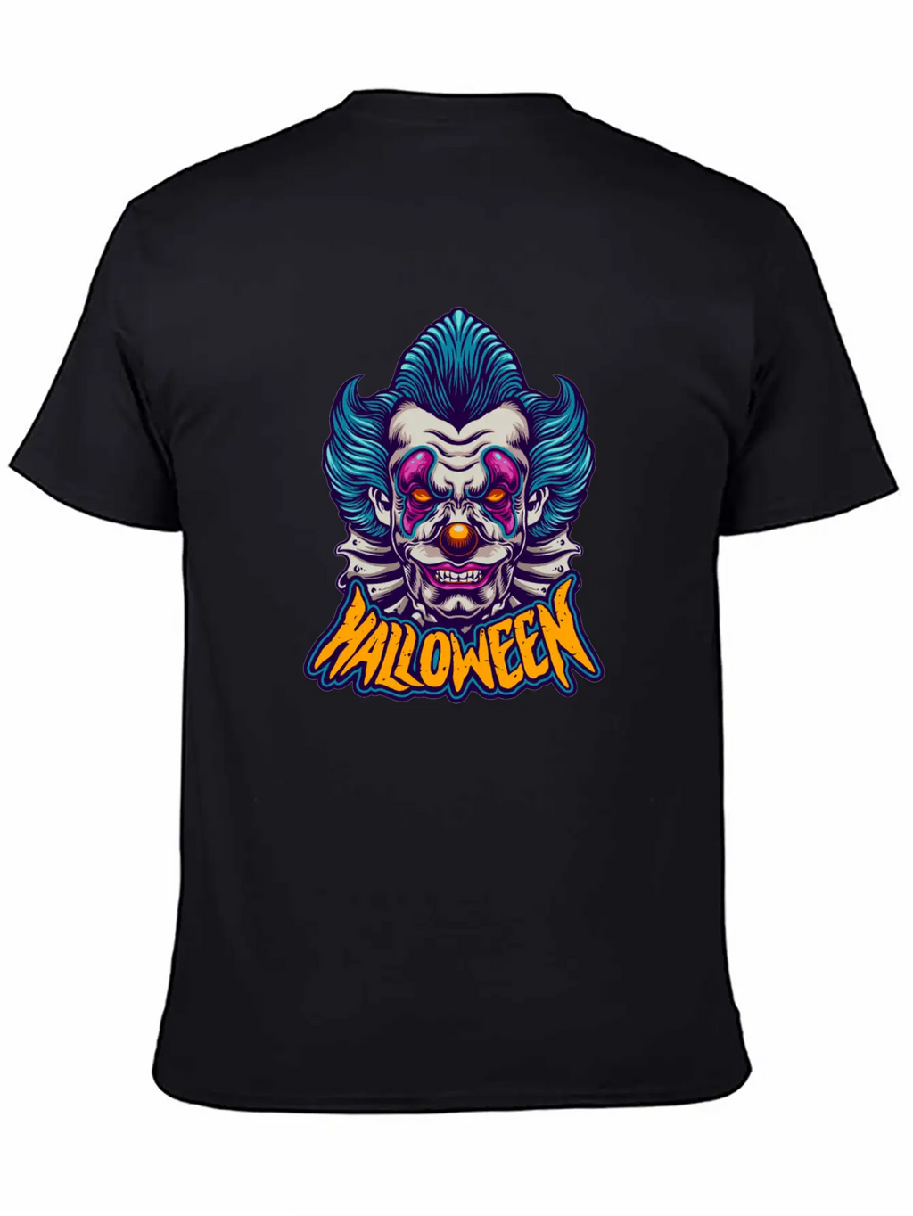 Halloween Character Scary Clown Breathable Soft Cotton T-Shirt – Timeless Casual Look