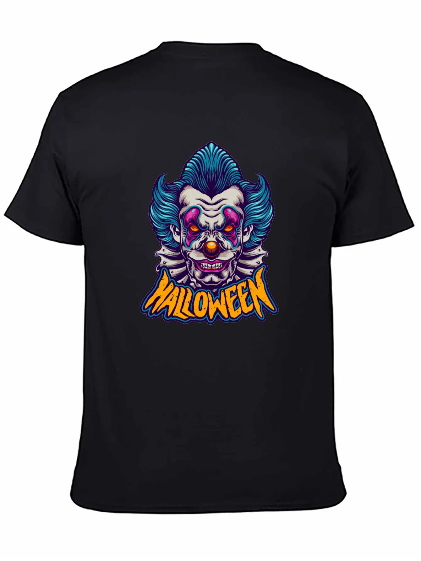 Halloween Character Scary Clown Breathable Soft Cotton T-Shirt – Timeless Casual Look