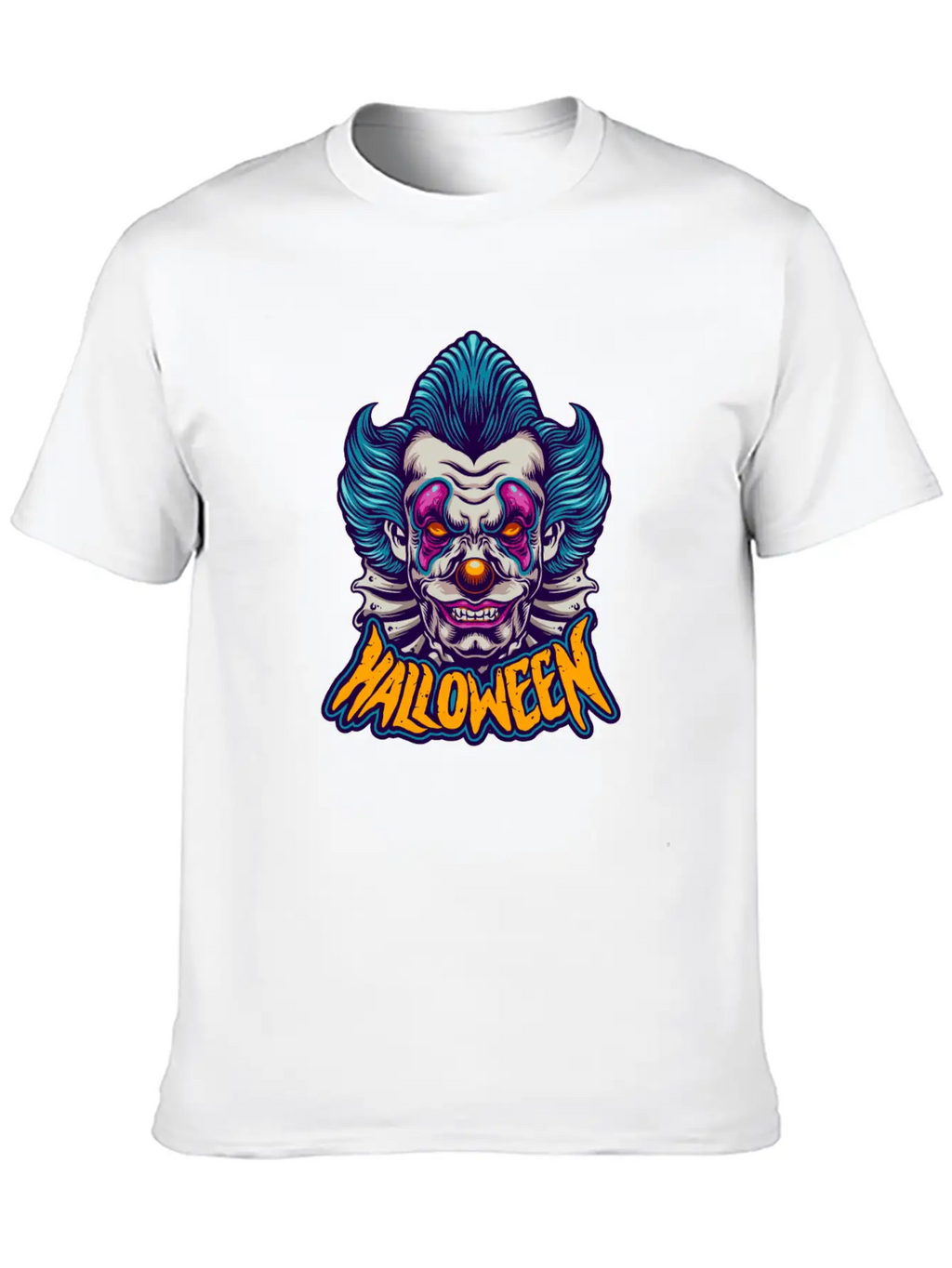 Halloween Character Scary Clown Breathable Soft Cotton T-Shirt – Timeless Casual Look