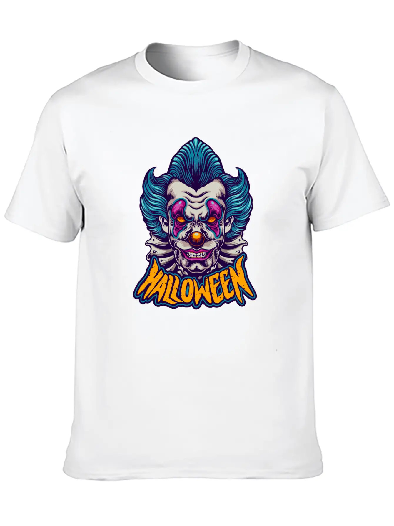 Halloween Character Scary Clown Breathable Soft Cotton T-Shirt – Timeless Casual Look