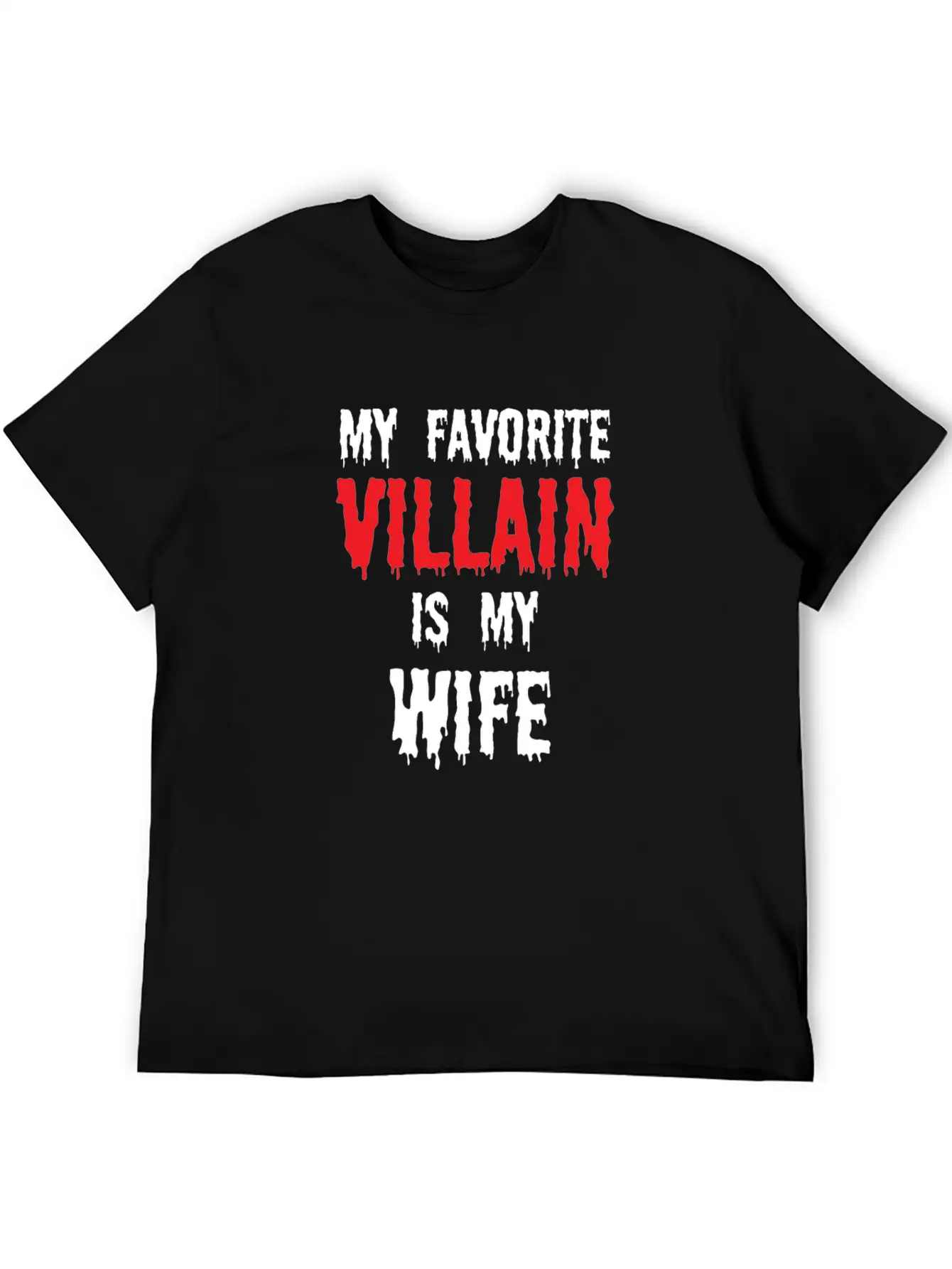 Halloween Favorite Villain Is My Wife Matching Breathable Graphic T-Shirt – Perfect For Casual Days